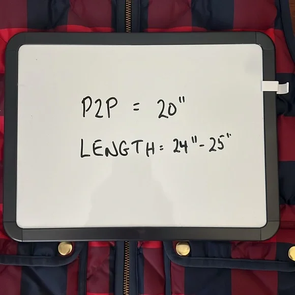 J.Crew EUC Red and Blue Plaid Quilted Vest - Picture 4 of 7